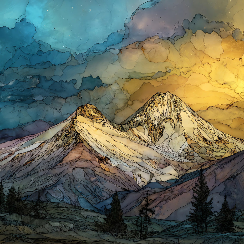 Middle Sister of the Three Sisters — ceramic art tile