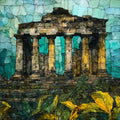 Temple of Apollo Epicurius — ceramic art tile