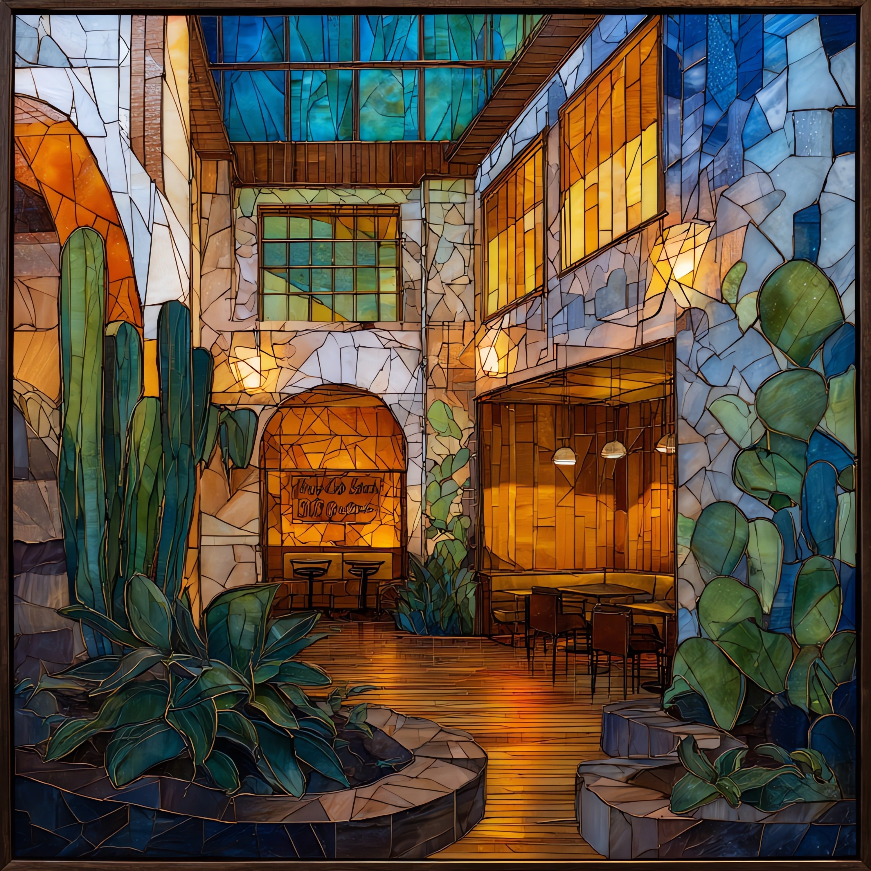 South by Southwest stages Austin — ceramic art tile