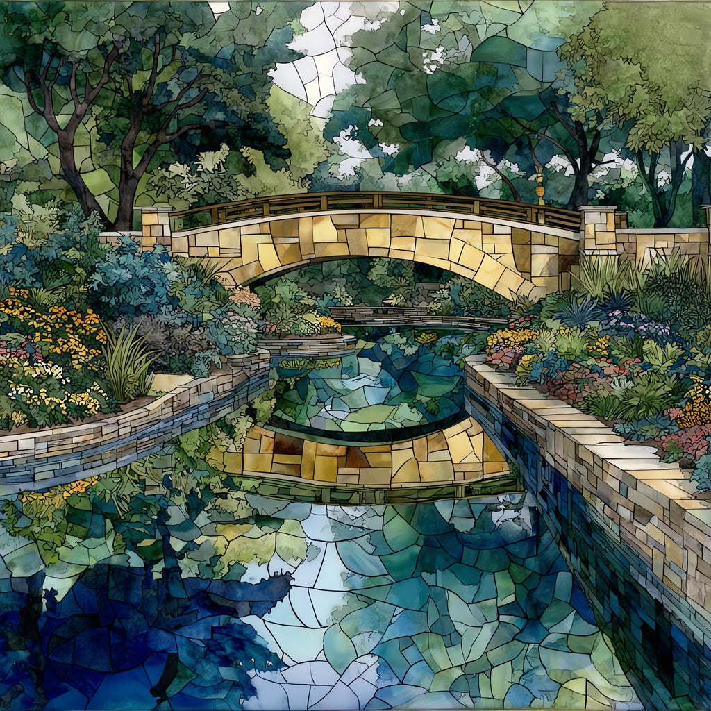 Memphis Botanic Garden — ceramic art tile