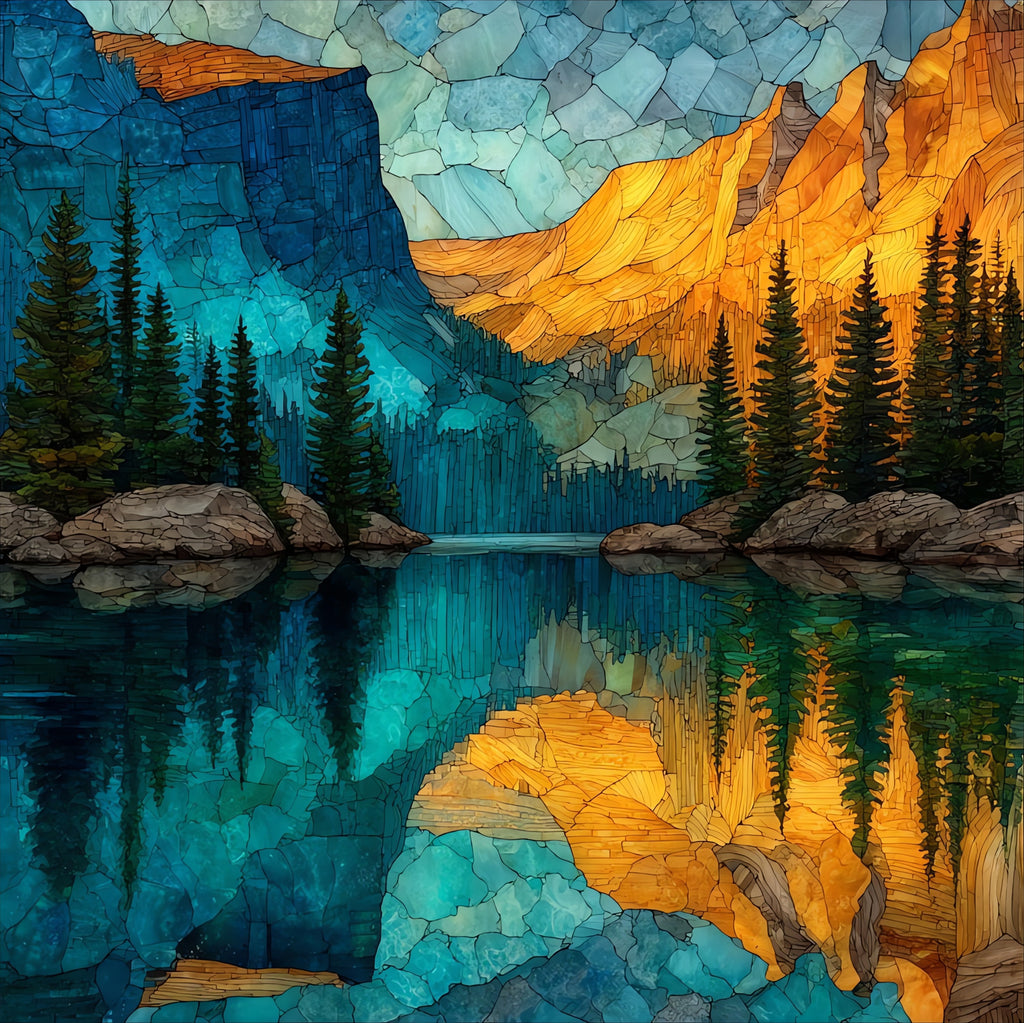 Bear Lake — ceramic art tile