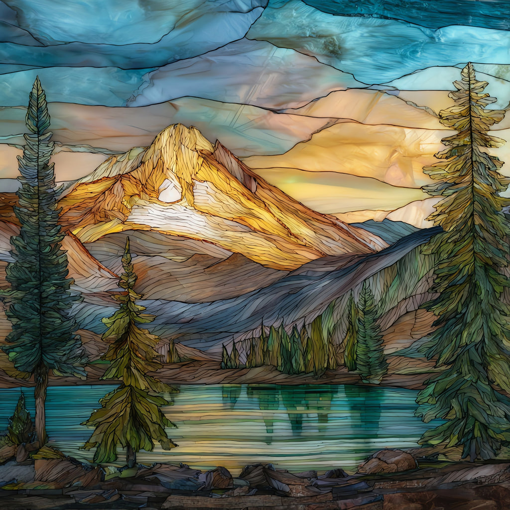 Glacier Peak — ceramic art tile