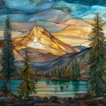 Glacier Peak — ceramic art tile