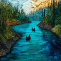 the Kenai River — ceramic art tile