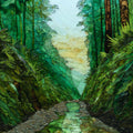 Fern Canyon — ceramic art tile