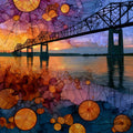 the Four Bears Bridge — ceramic art tile