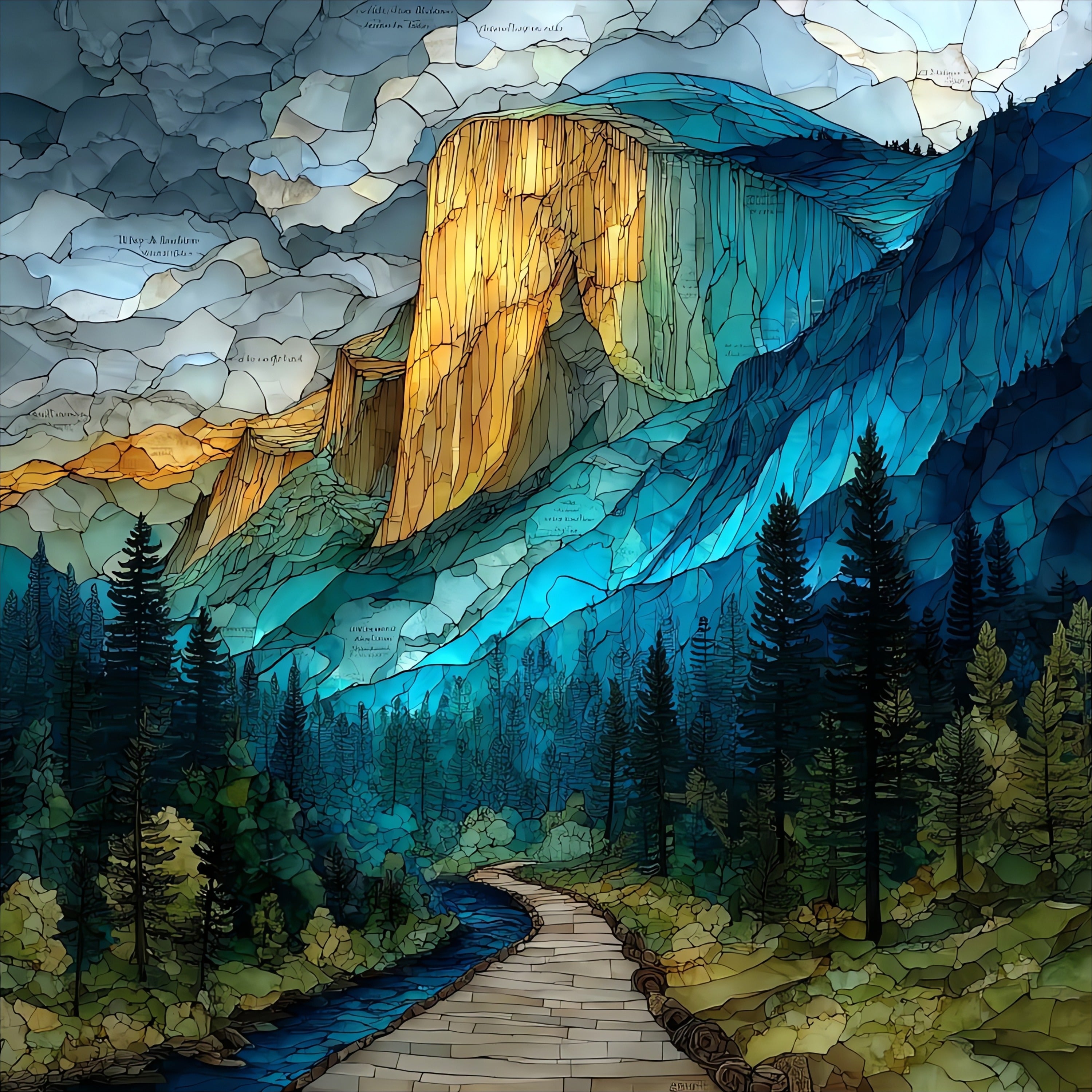 El Capitan tracing the — ceramic art tile