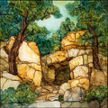 Robbers Cave State Park — ceramic art tile