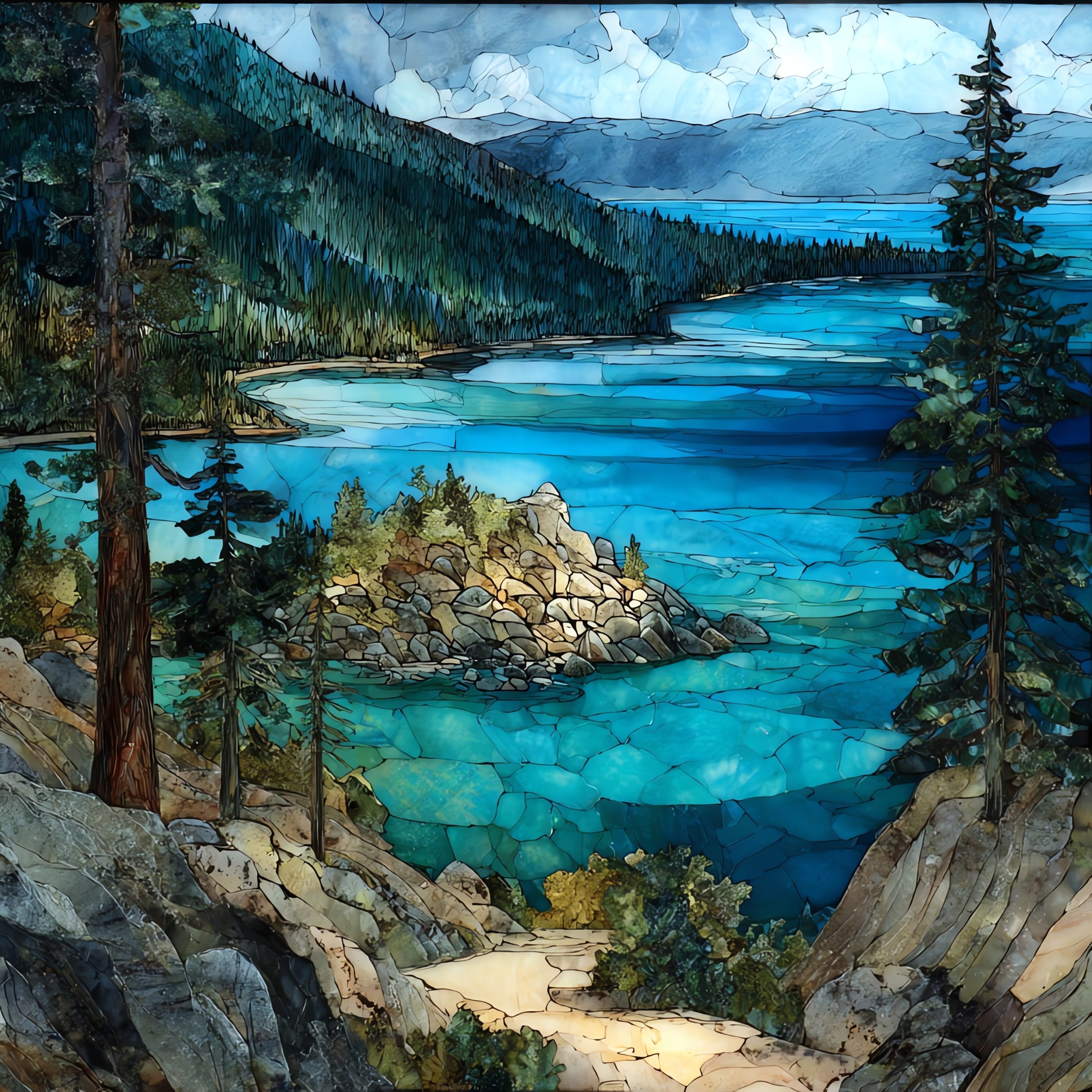 Memorial Point — ceramic art tile