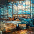 the New England Air Museum — ceramic art tile
