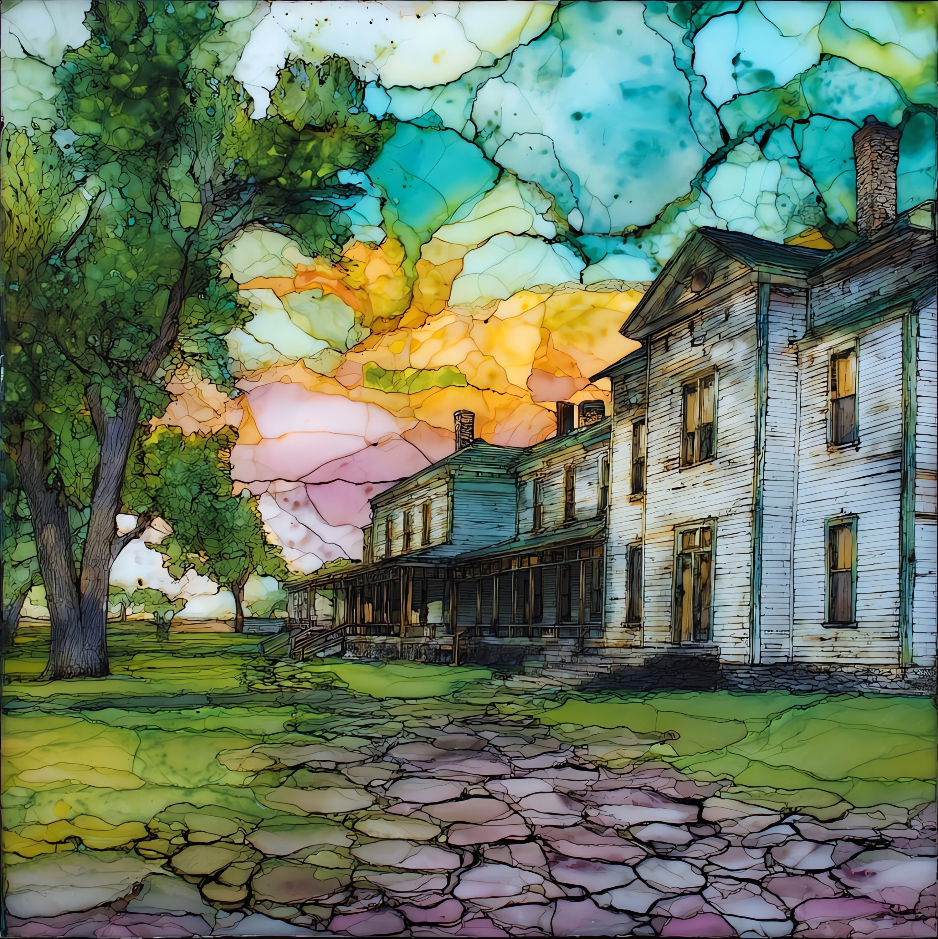 Fort Laramie National Historic — ceramic art tile