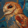 a Mexican spotted owl — ceramic art tile