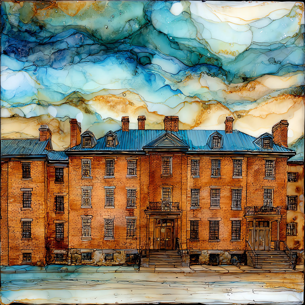 the Trenton Old Barracks — ceramic art tile