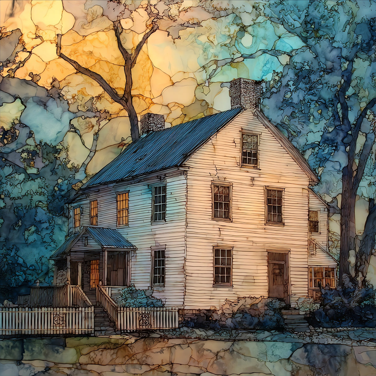 the Wharton State Forest — ceramic art tile