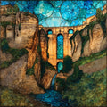 Ronda Puente Nuevo el Tajo Gorge — ceramic art tile