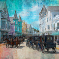 Mackinac Island Main Street — ceramic art tile