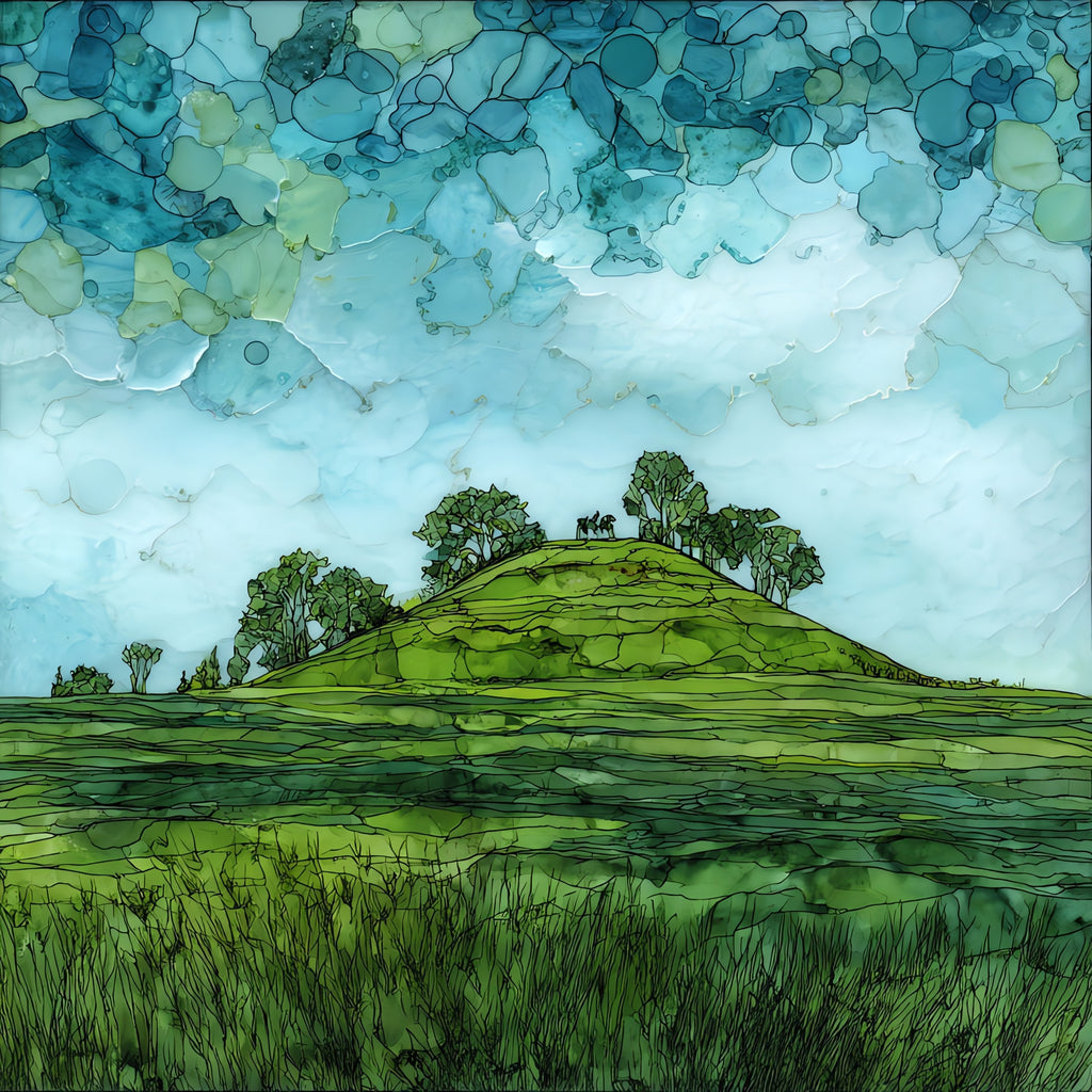 Emerald Mound on the — ceramic art tile