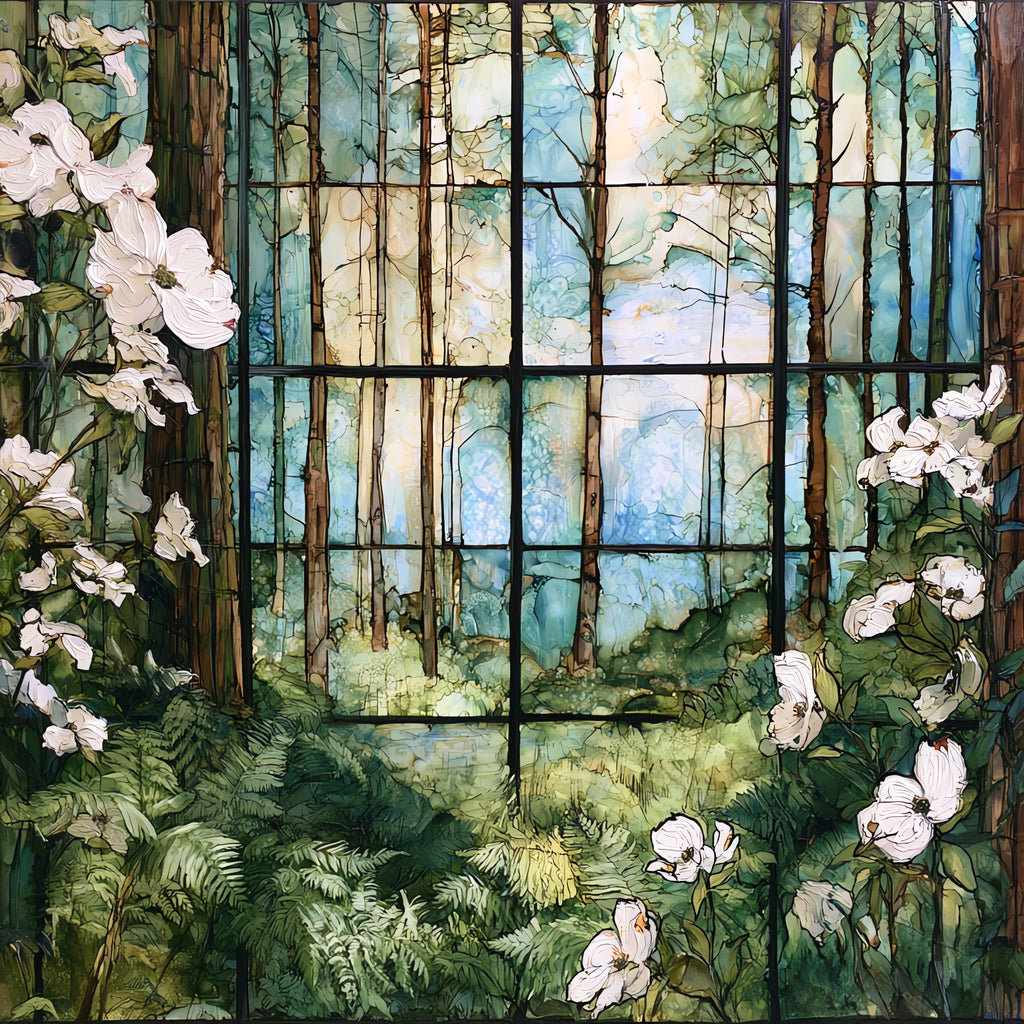 a Hoosier National Forest — ceramic art tile
