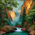 Lower Emerald Pool in — ceramic art tile