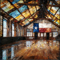 Gruene historic dance hall and Comal — ceramic art tile