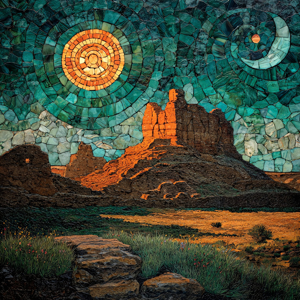 Fajada Butte — ceramic art tile