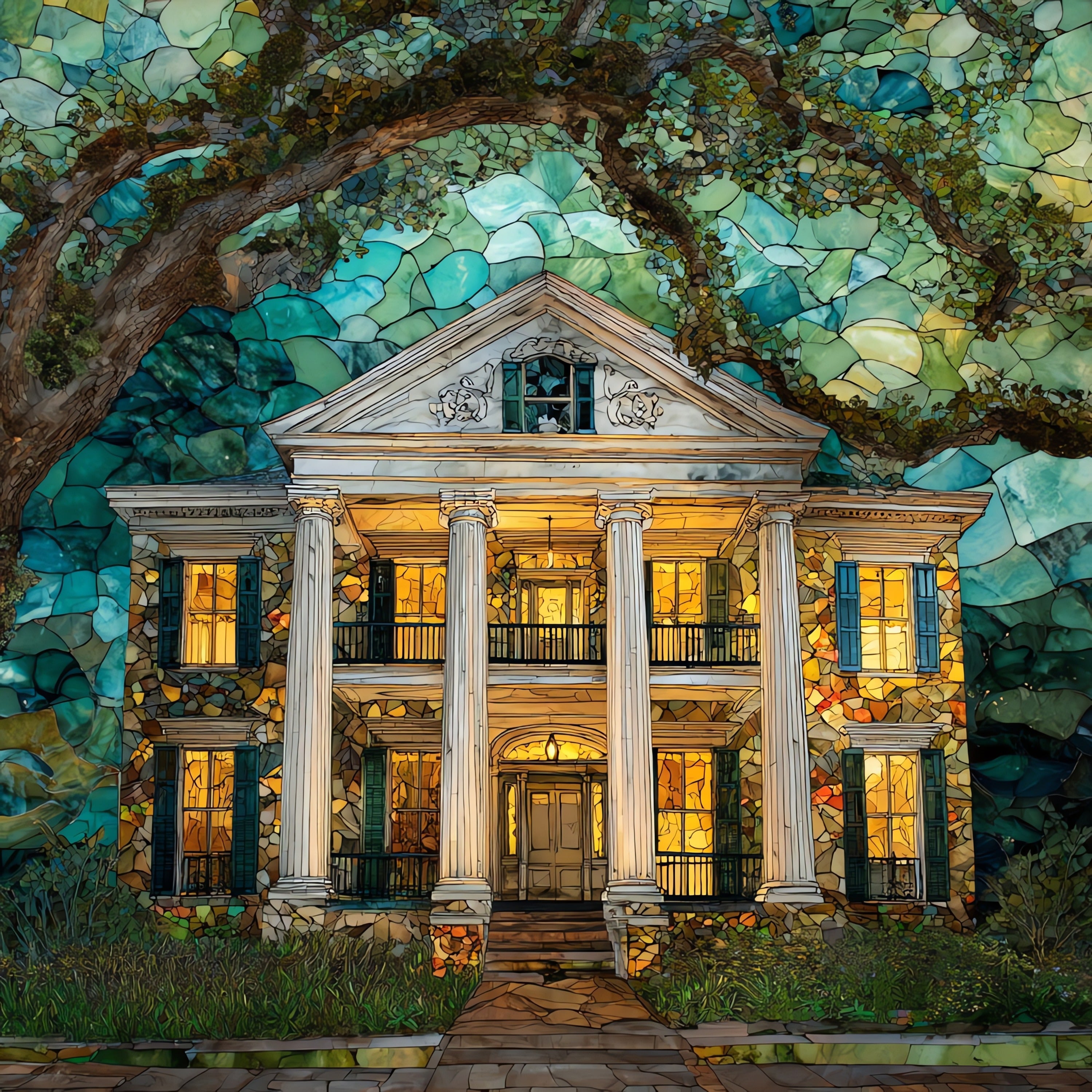 Stanton Hall — ceramic art tile