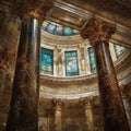 the Iowa Capitol rotunda interior — ceramic art tile