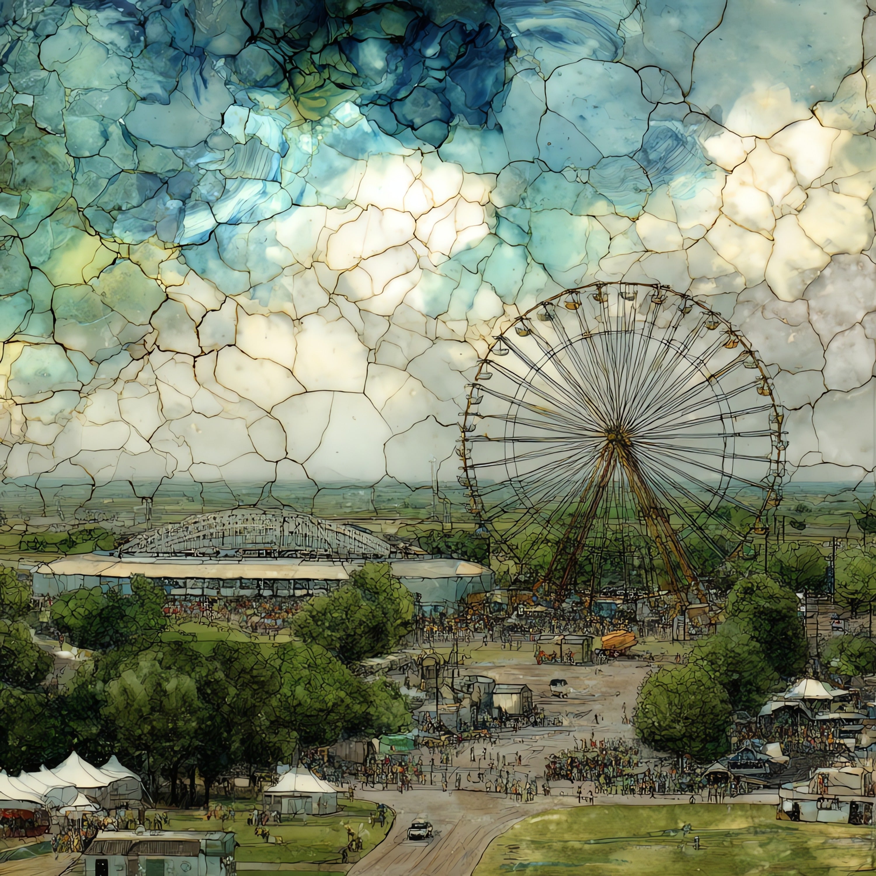Minnesota State Fair Grandstand — ceramic art tile