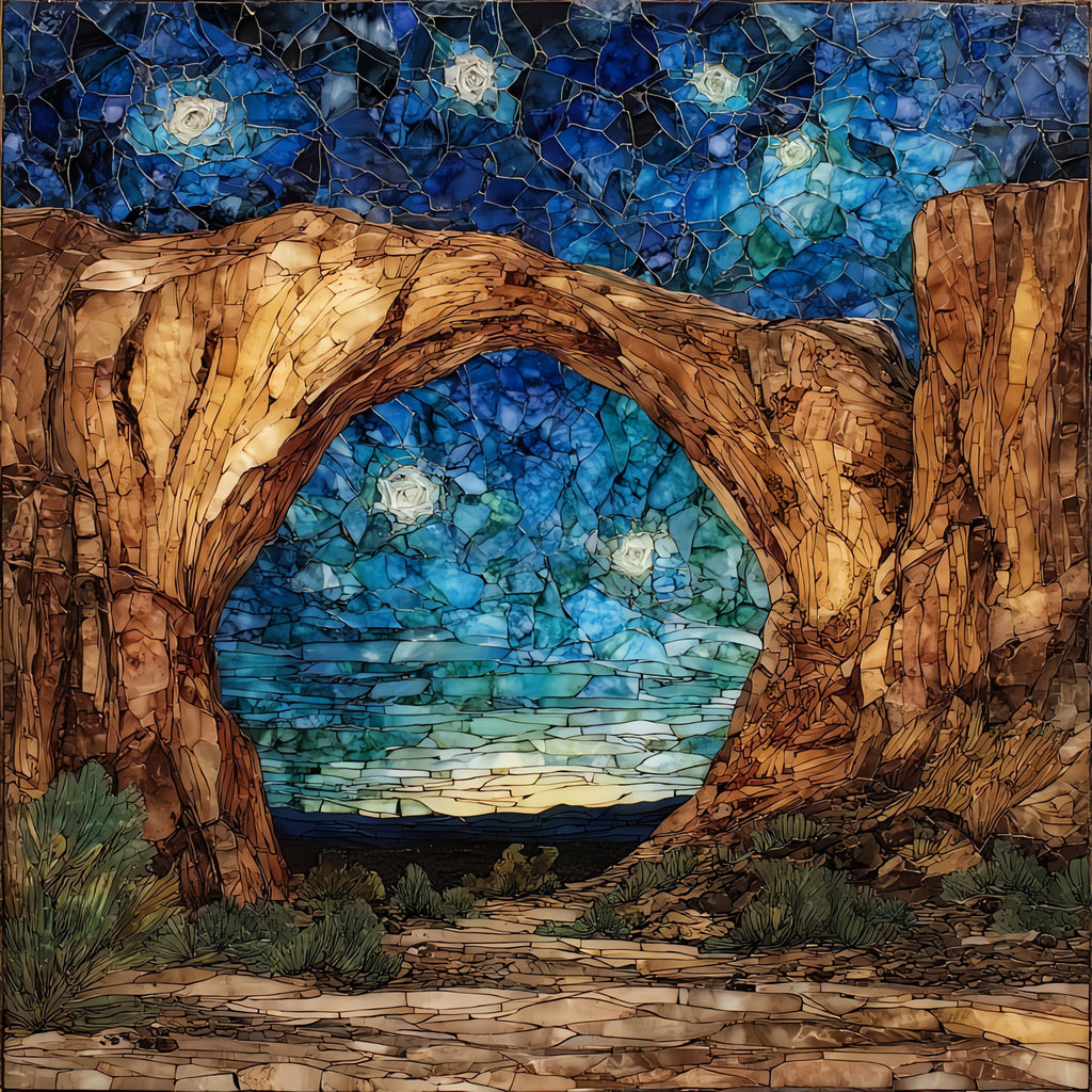 La Ventana arch — ceramic art tile