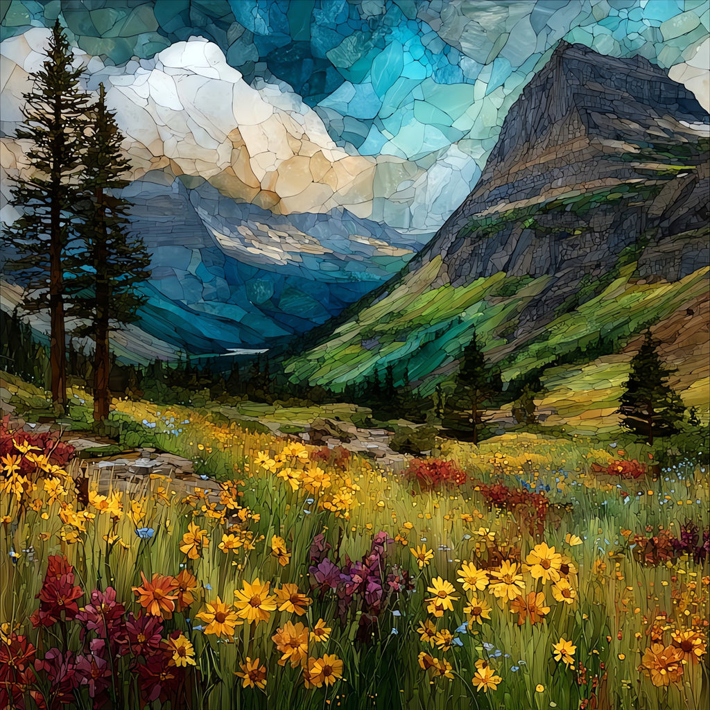 Logan Pass — ceramic art tile