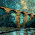 the Monocacy Aqueduct stone — ceramic art tile