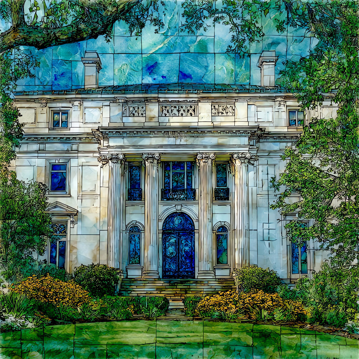 the Marble House Atlantic — ceramic art tile