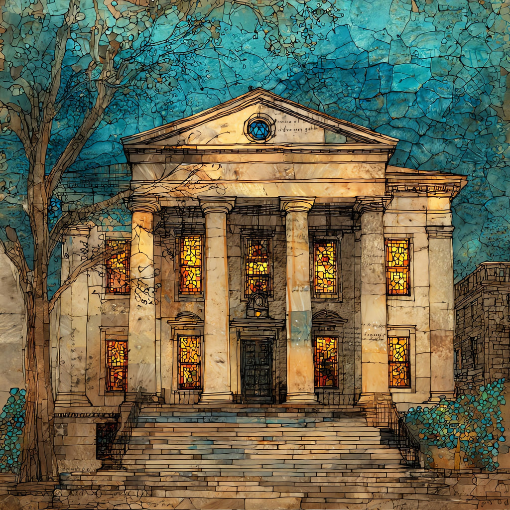the Old Capitol Museum — ceramic art tile