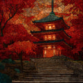 Takao Jingoji Temple Koyo — ceramic art tile