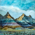 Badlands National Park pinnacles — ceramic art tile