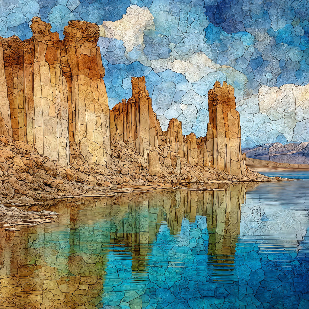 Crowley Lake Columns — ceramic art tile