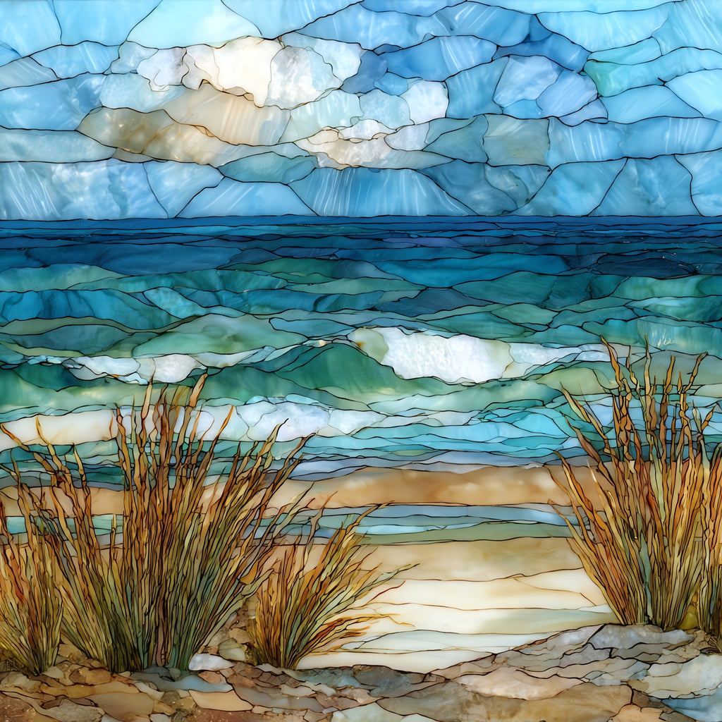 Stone Harbor Seven Mile Beach — ceramic art tile