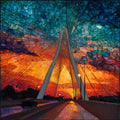 the Skydance Bridge — ceramic art tile
