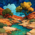 East Zion Many Pools Trail — ceramic art tile