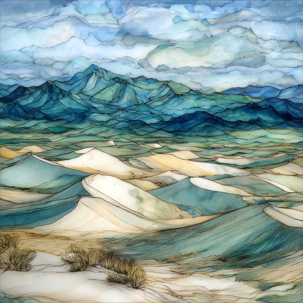White Sands National Park — ceramic art tile