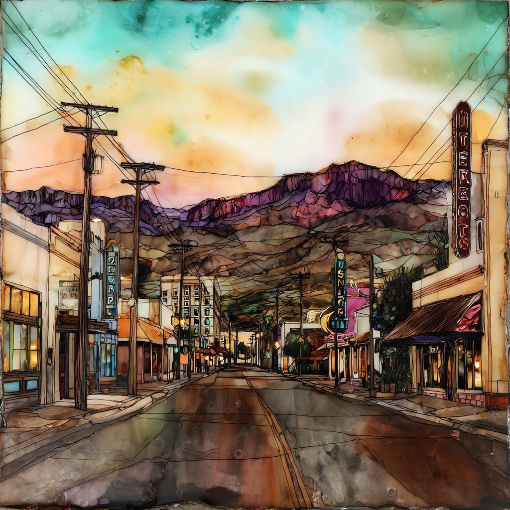 Nob Hill Route 66 — ceramic art tile