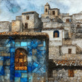 Pyrgi Mastic Village — ceramic art tile