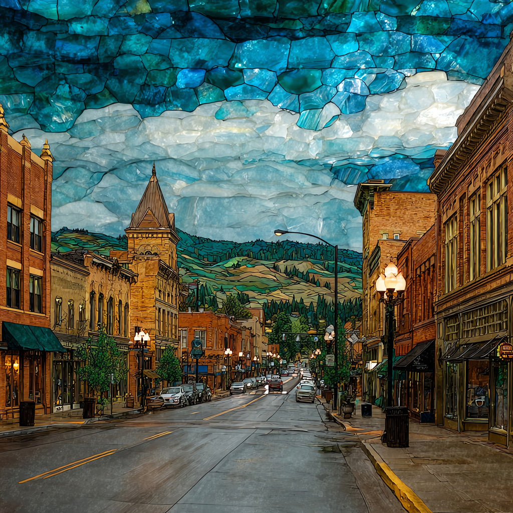 Durango Main Avenue San Juans — ceramic art tile