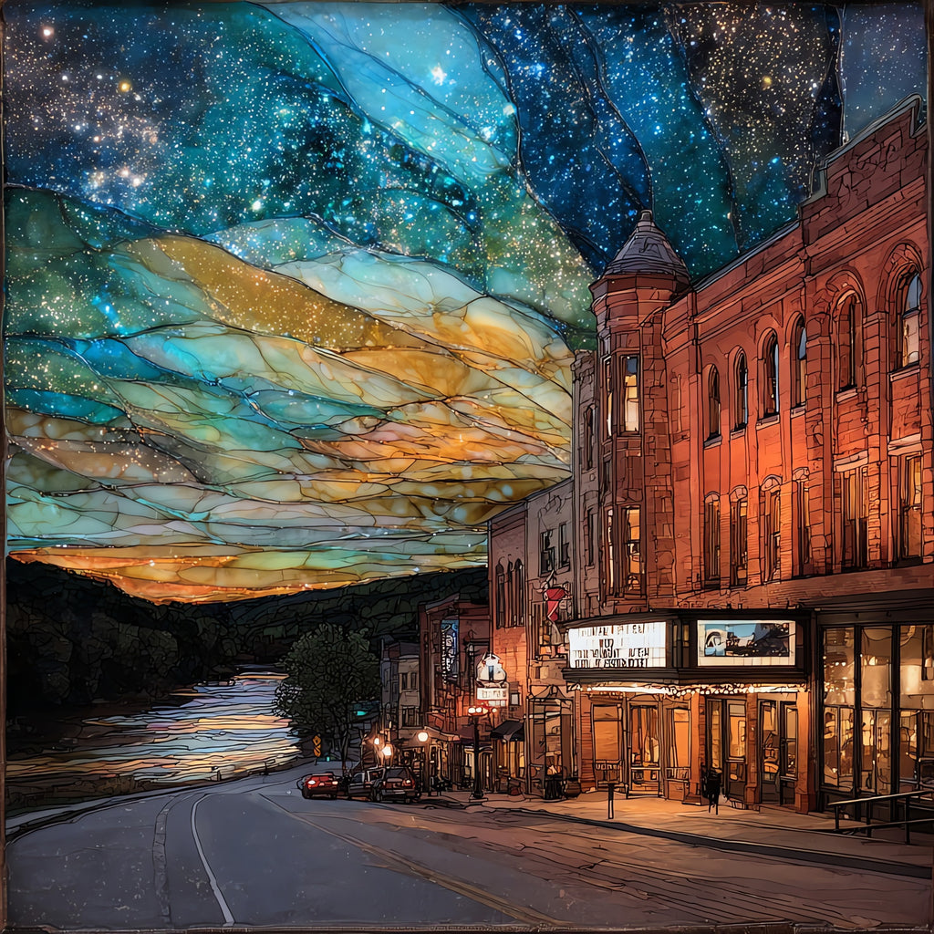 Brattleboro Main Street — ceramic art tile