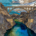 Hoover Dam — ceramic art tile