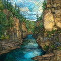 Ausable Chasm — ceramic art tile
