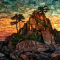 Old Rag Mountain summit — ceramic art tile