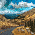 Mount Evans Road Front Range — ceramic art tile