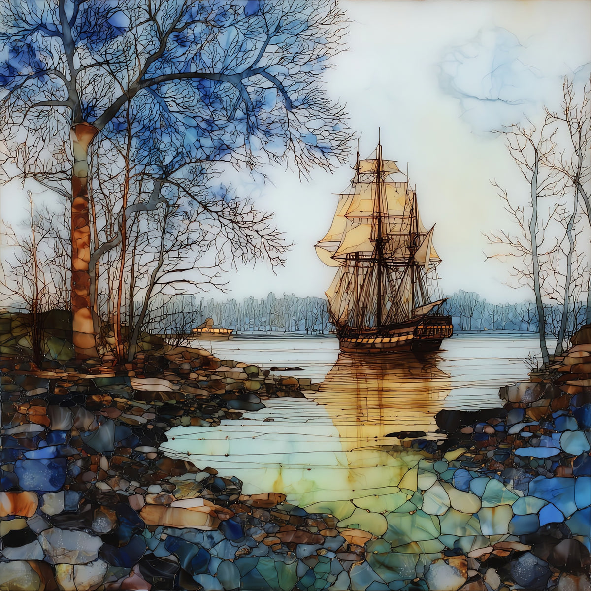 Washington Crossing State Park — ceramic art tile
