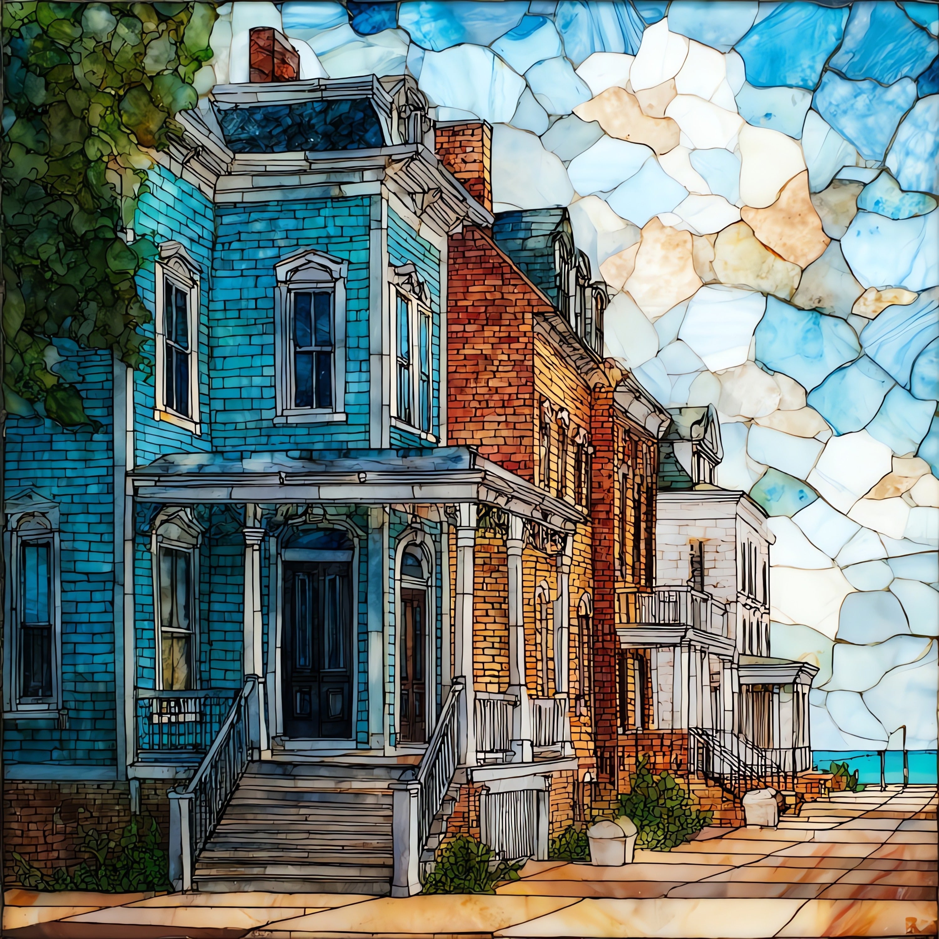 the Cape Charles Historic — ceramic art tile